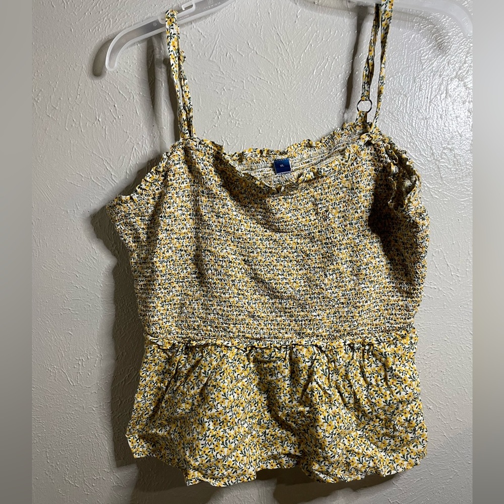 Yellow floral  Old Navy blouse